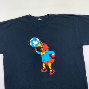 Redhawks CEO T-Shirt XL Think Global Act Global Novelty Cropped Graphic Tee Mens